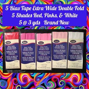 5 Bias Tape Extra Wide Double Fold